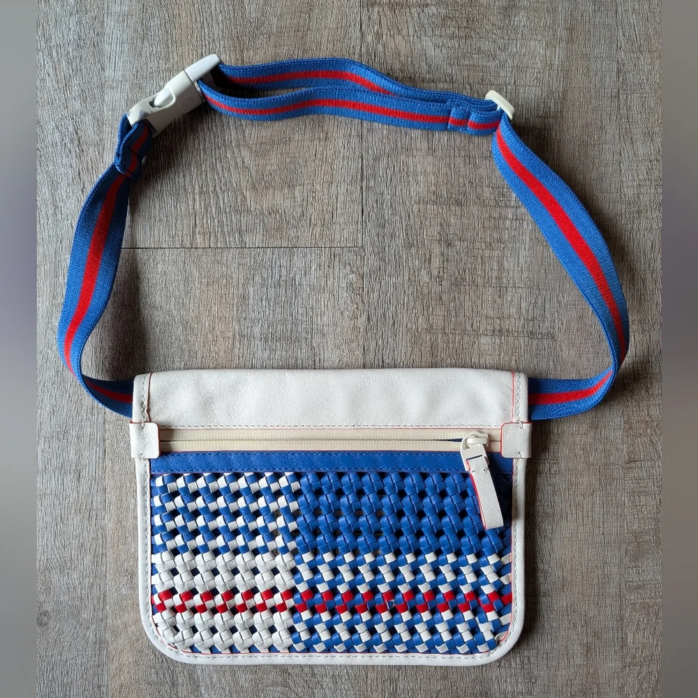 Tory Burch Tory Sport Woven Leather Belt Bag